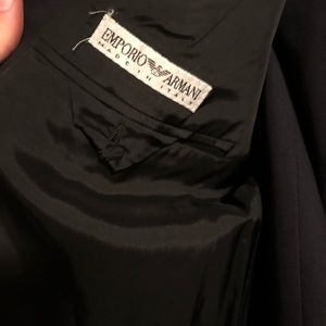 Trim Fit 42 Black Armani Suit